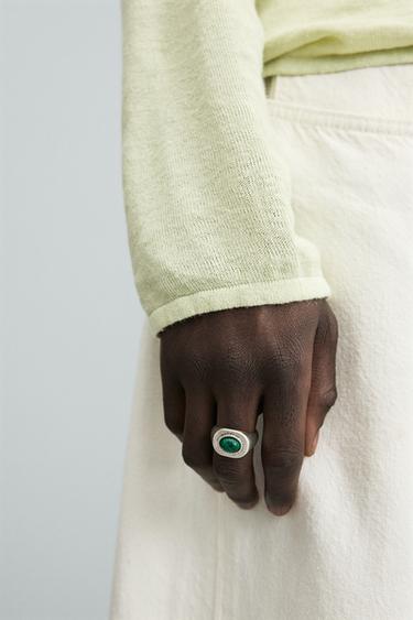 BAGUE CHEVALIÈRE PIERRE - Argent de Zara - Image 1