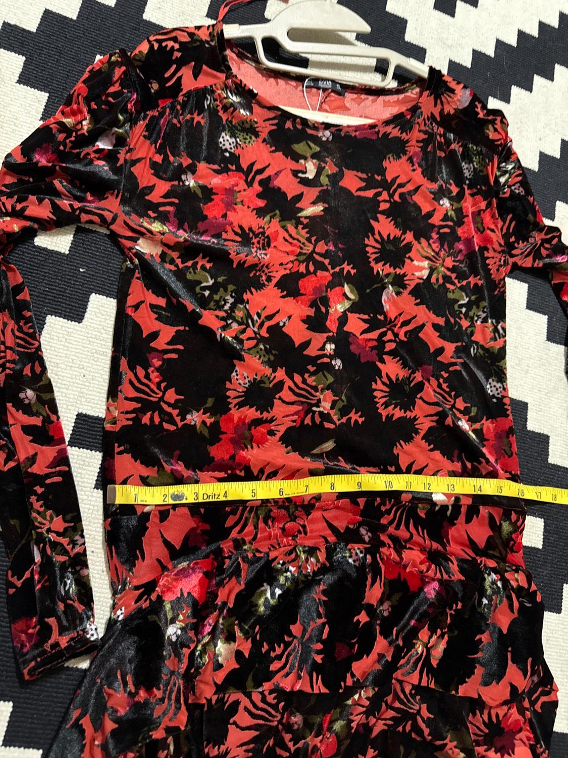 VESTIDO LARGO TERCIOPELO DEVORADO - Image 7
