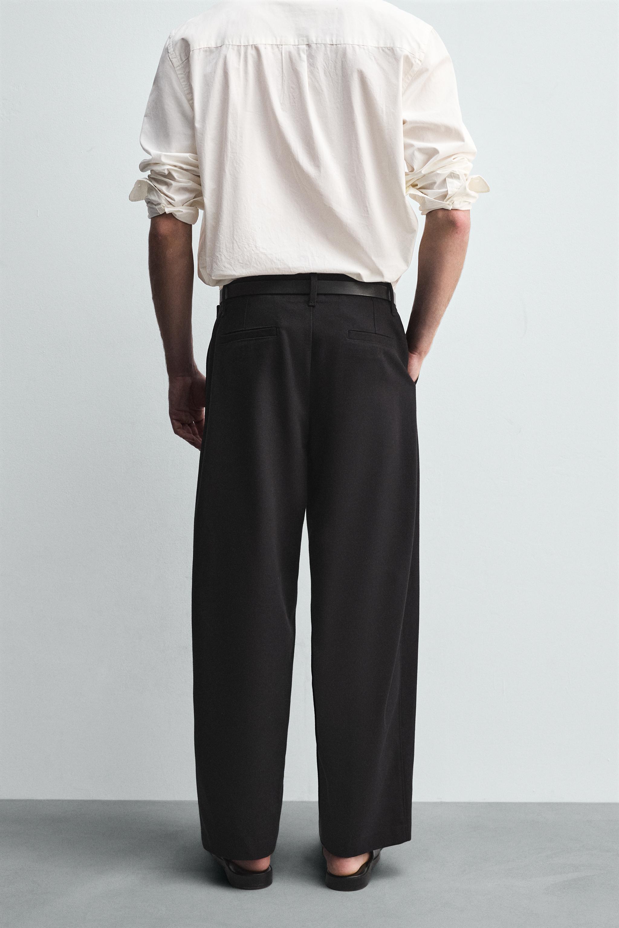 ZARAサスペンダー付きスノーパンツ ブラック/ホワイト ゼブラ柄通気性レギンス - ブラック/エクリュ | ZARA Japan / 日本