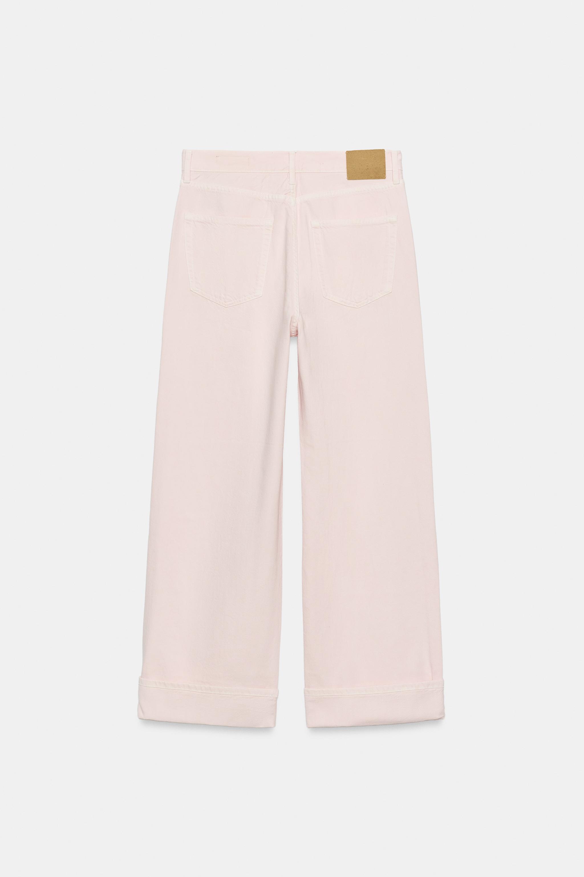 トップス mR ZW COLLECTION MID-WAIST BAGGY JEANS - Oyster-white | ZARA India
