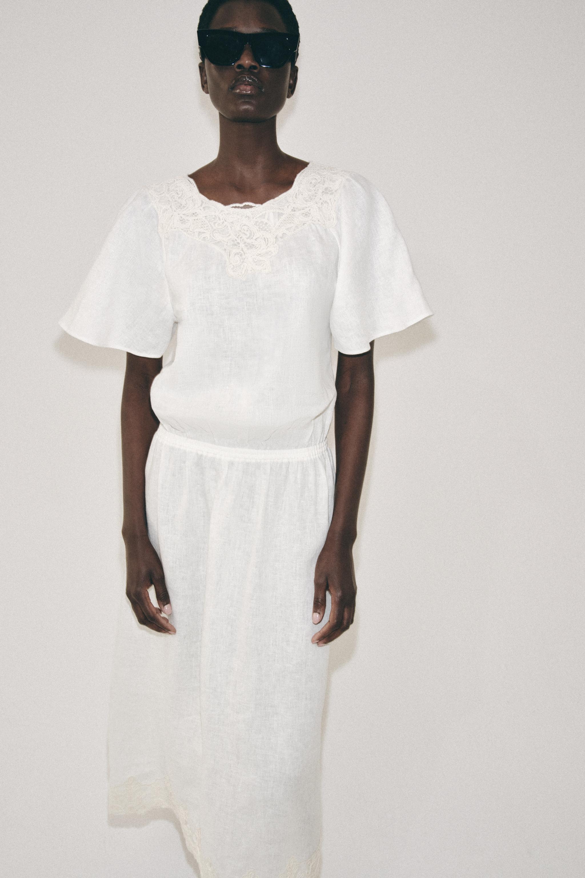 ROBE EN LIN CROCHET ZW COLLECTION