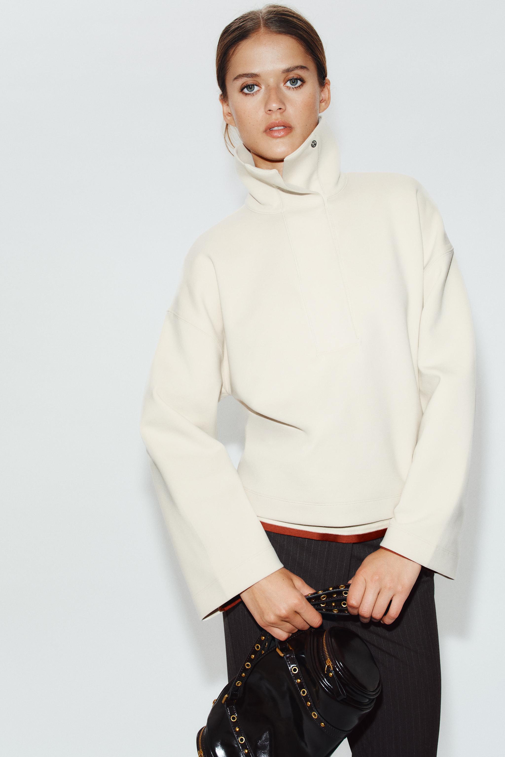 SWEAT COL HAUT INTERLOCK