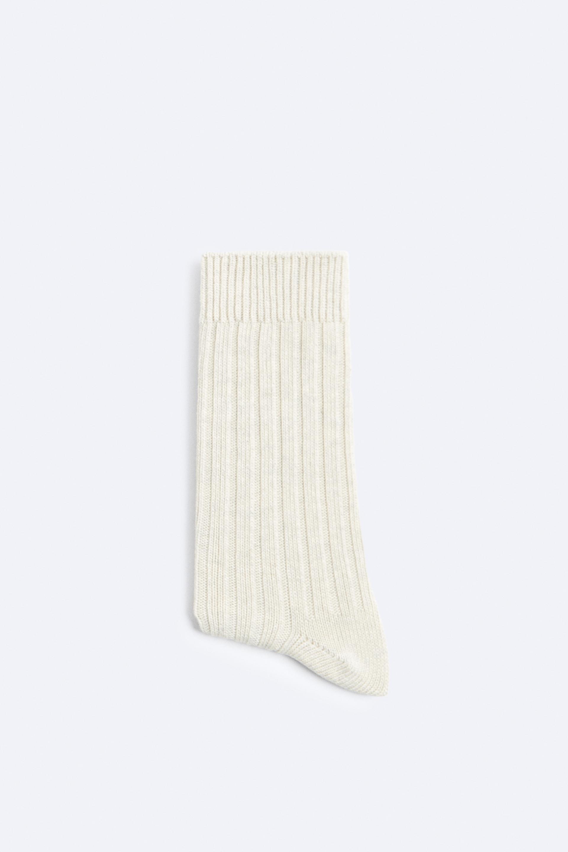 RIBBED TEXTURED SOCKS Midgrey ZARA United Kingdom