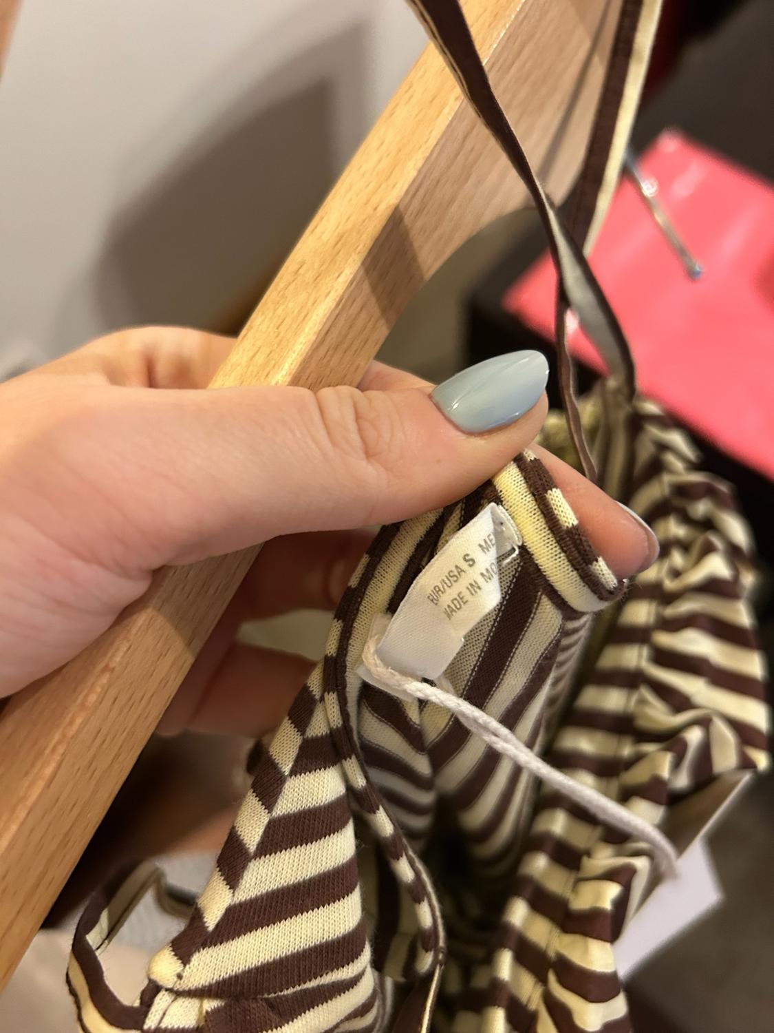 STRIPED COMBINED POPLIN DRESS - Image 8