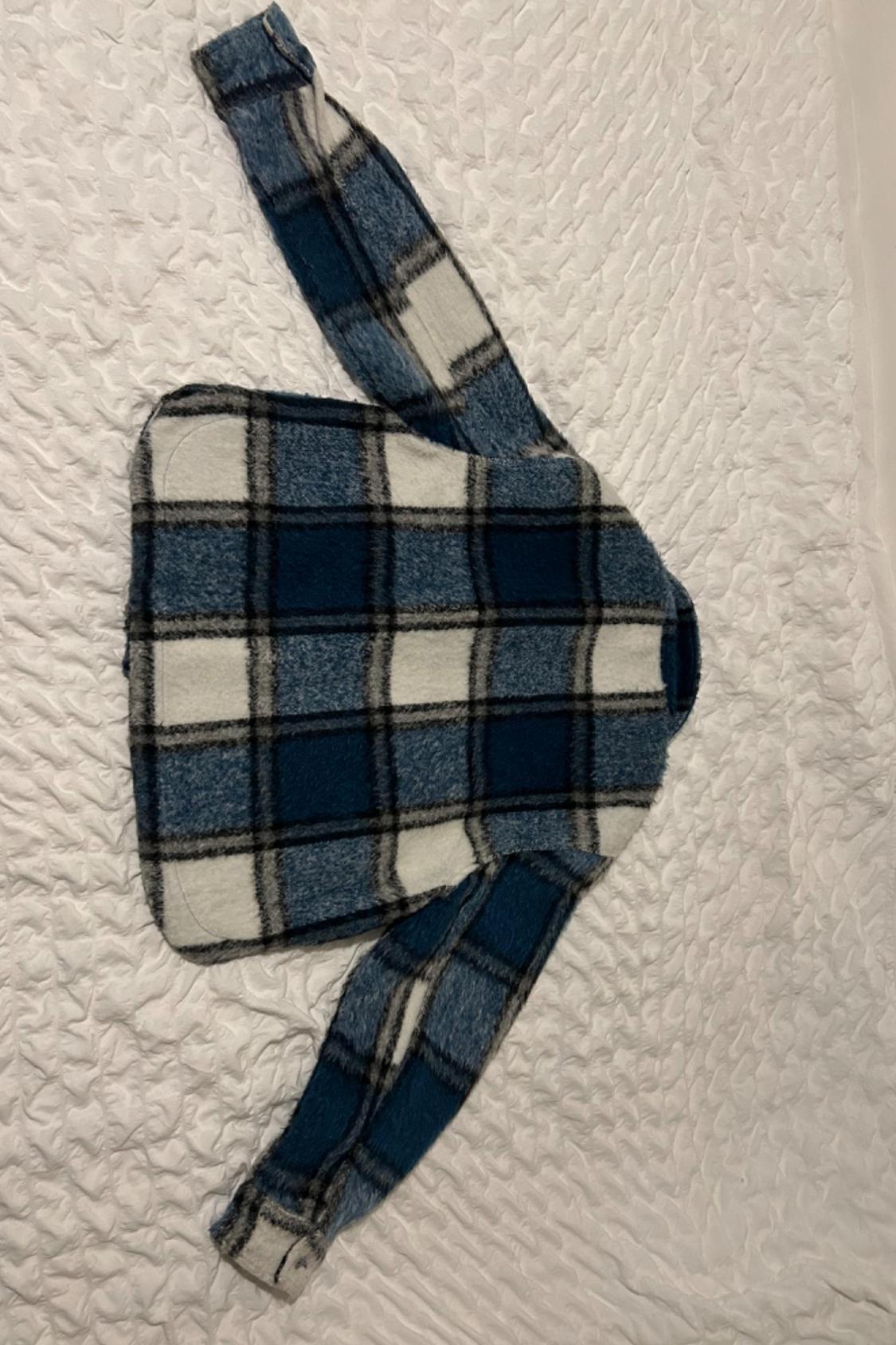 CROPPED CHECK OVERSHIRT - Image 3