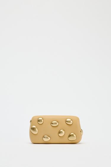 POCHETTE DÉCORS MÉTALLIQUES - Moutarde de Zara
