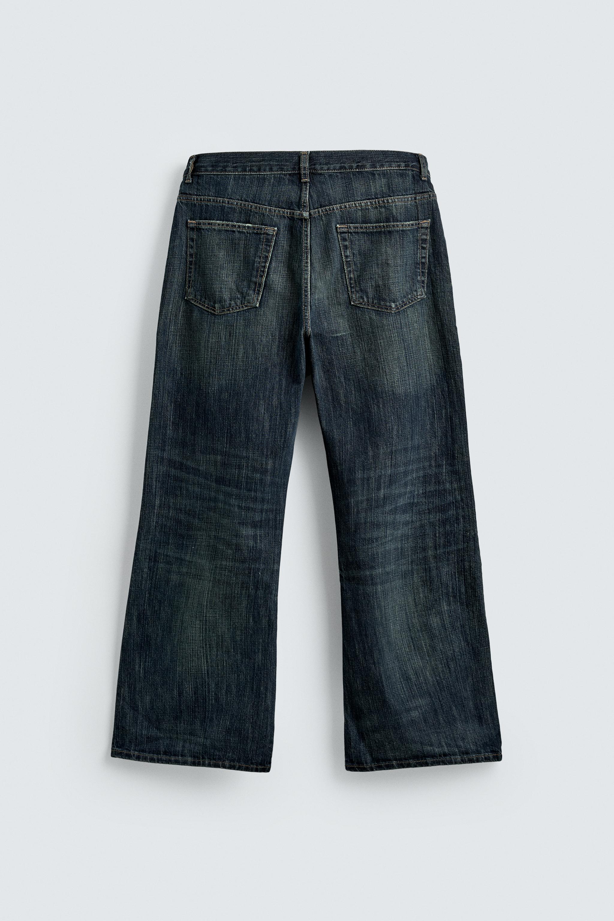 JEANS WIDE FLARE FIT - ミディアムブルー | ZARA Japan / 日本