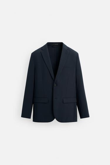 TECHNICAL SUIT BLAZER - Navy blue by Zara