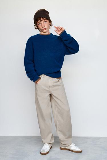 LOOSE FIT TWILL TROUSERS - Beige by Zara