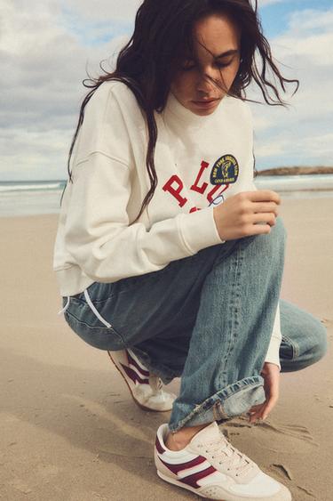 ZAPATILLAS DEPORTIVAS COMBINADAS - Blanco Crudo de Zara