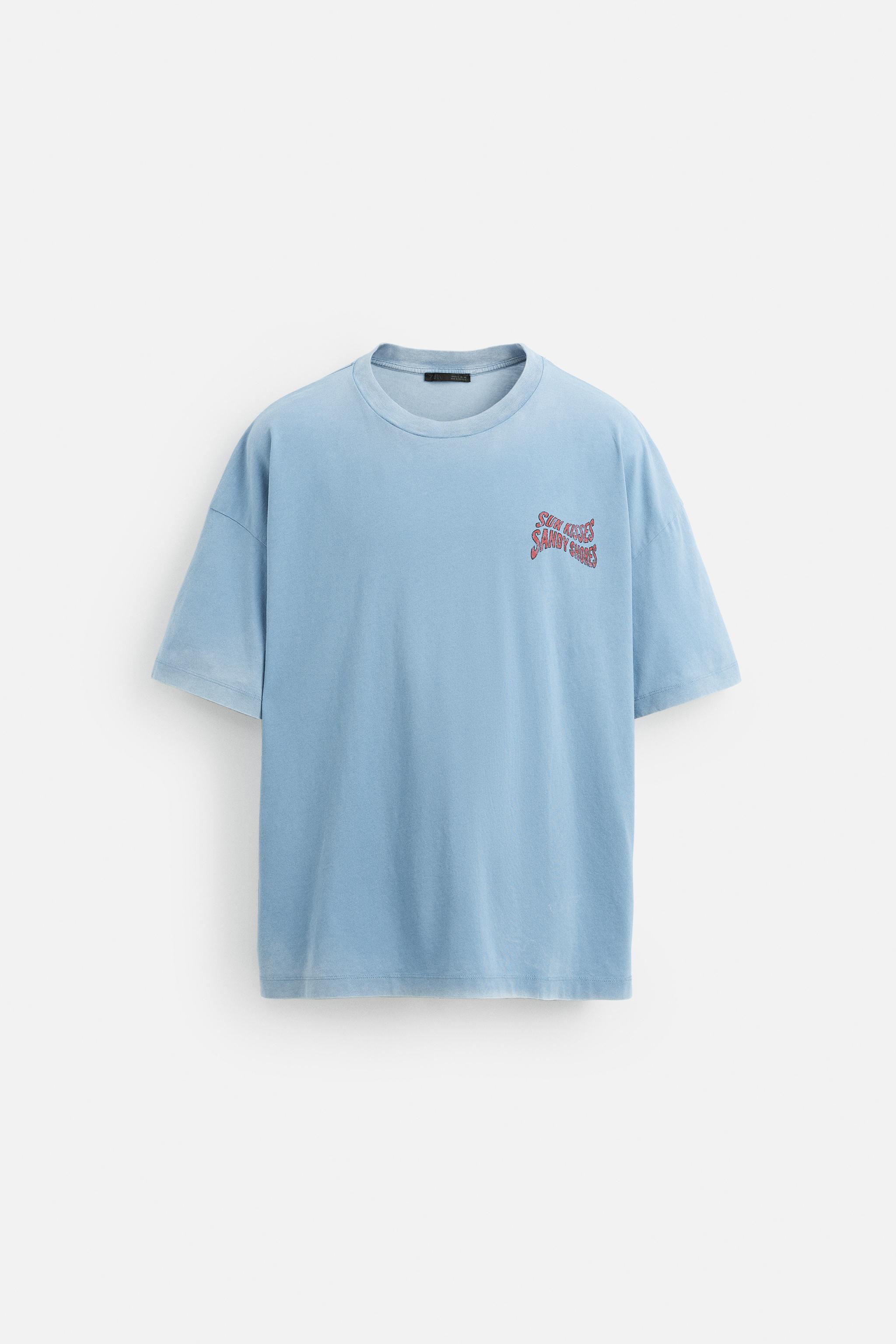 ZARA ウォッシュ加工プリントTシャツ 0962/429 06224419898-a5.jpg?ts=