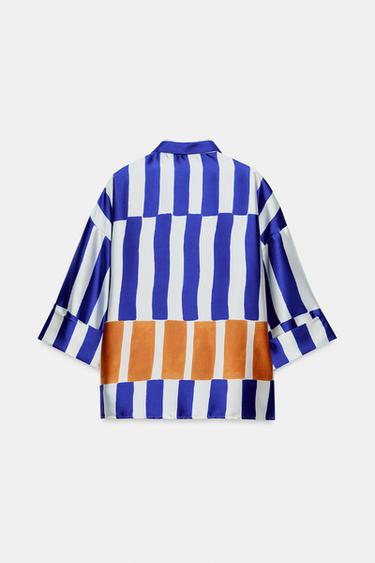 OVERSIZE STRIPED SHIRT - Multicoloured by Zara - Image 7