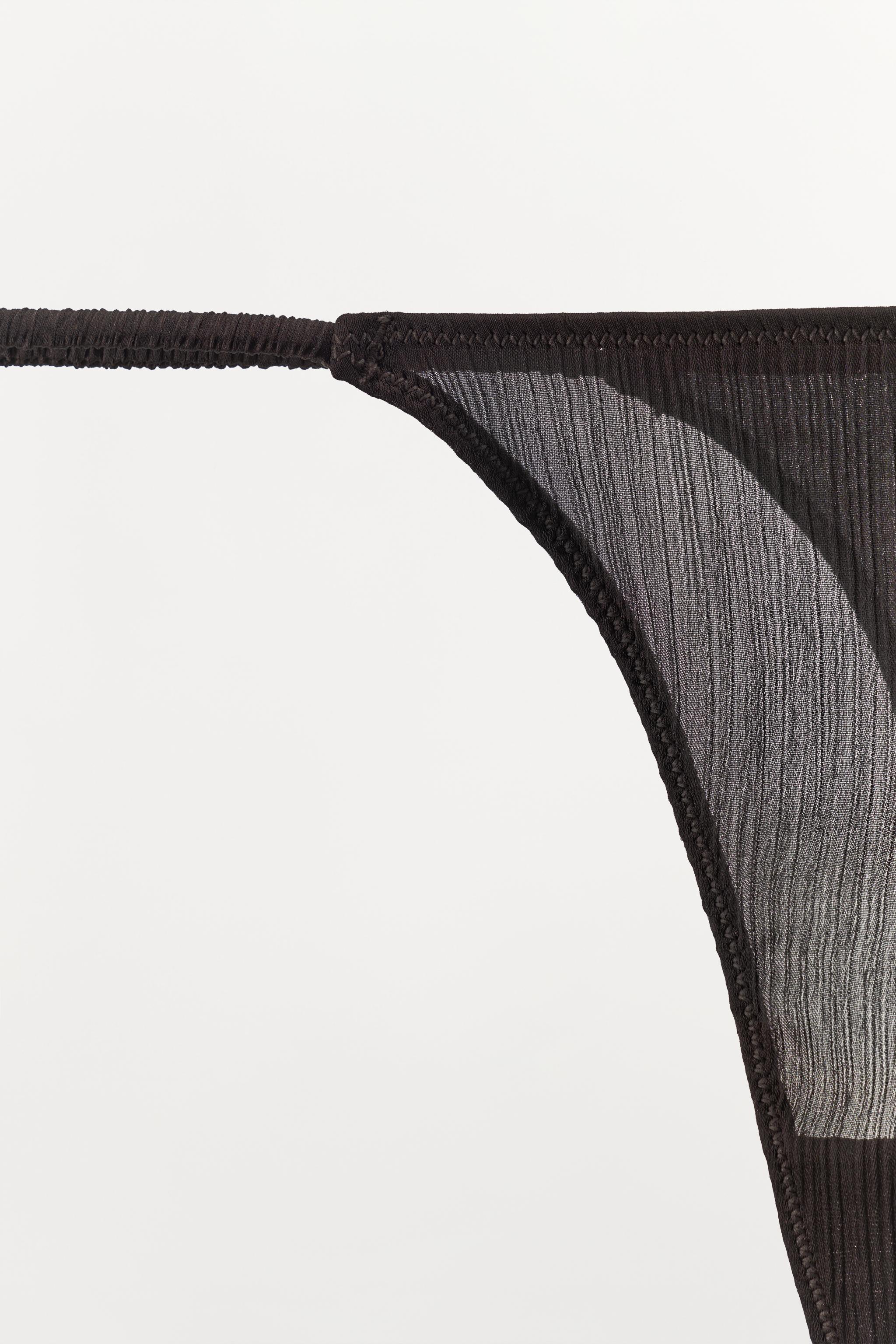 Трусы-стринги TEXTURED — Zara — фото 6