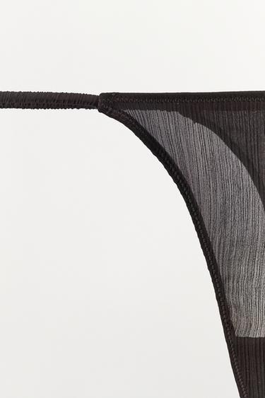 TANGA TEXTURÉ - Chocolat de Zara - Image 5