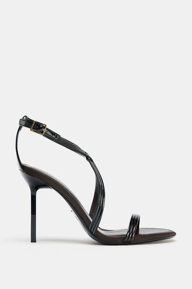 SANDALIA TACÓN ALTO - Negro de Zara