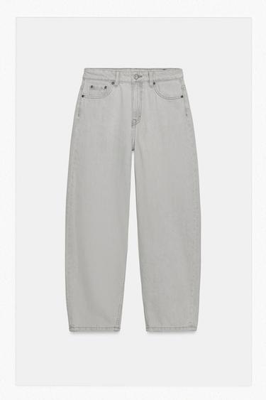 JEAN ZW COLLECTION TAPERED TAILLE NORMALE - Gris de Zara