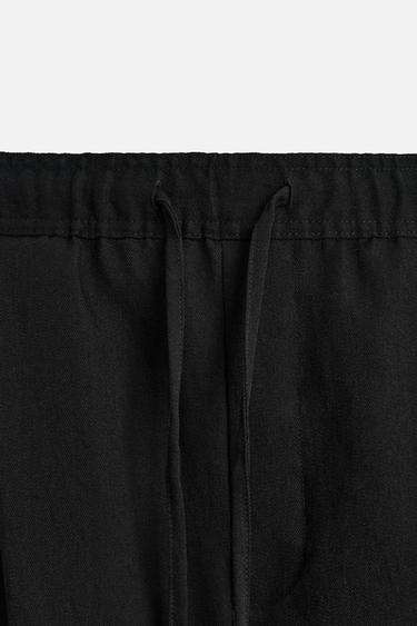 BERMUDA FLUIDE PLIS - Noir de Zara - Image 8