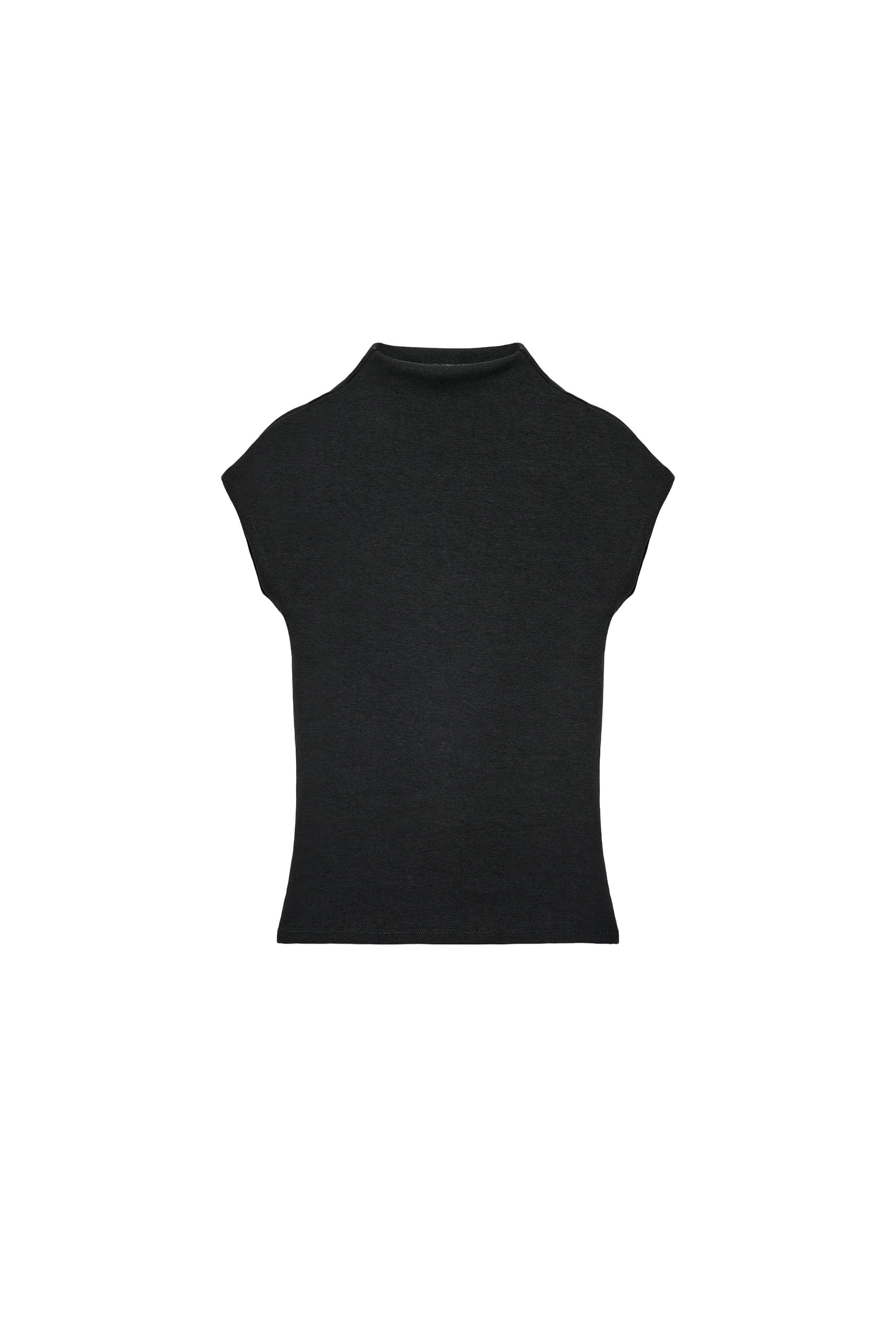 LYOCELL MOCK NECK TOP