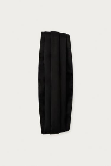 MARISA BERENSON X ZARA SATIN TURBAN HEADBAND - Black by Zara - Image 2