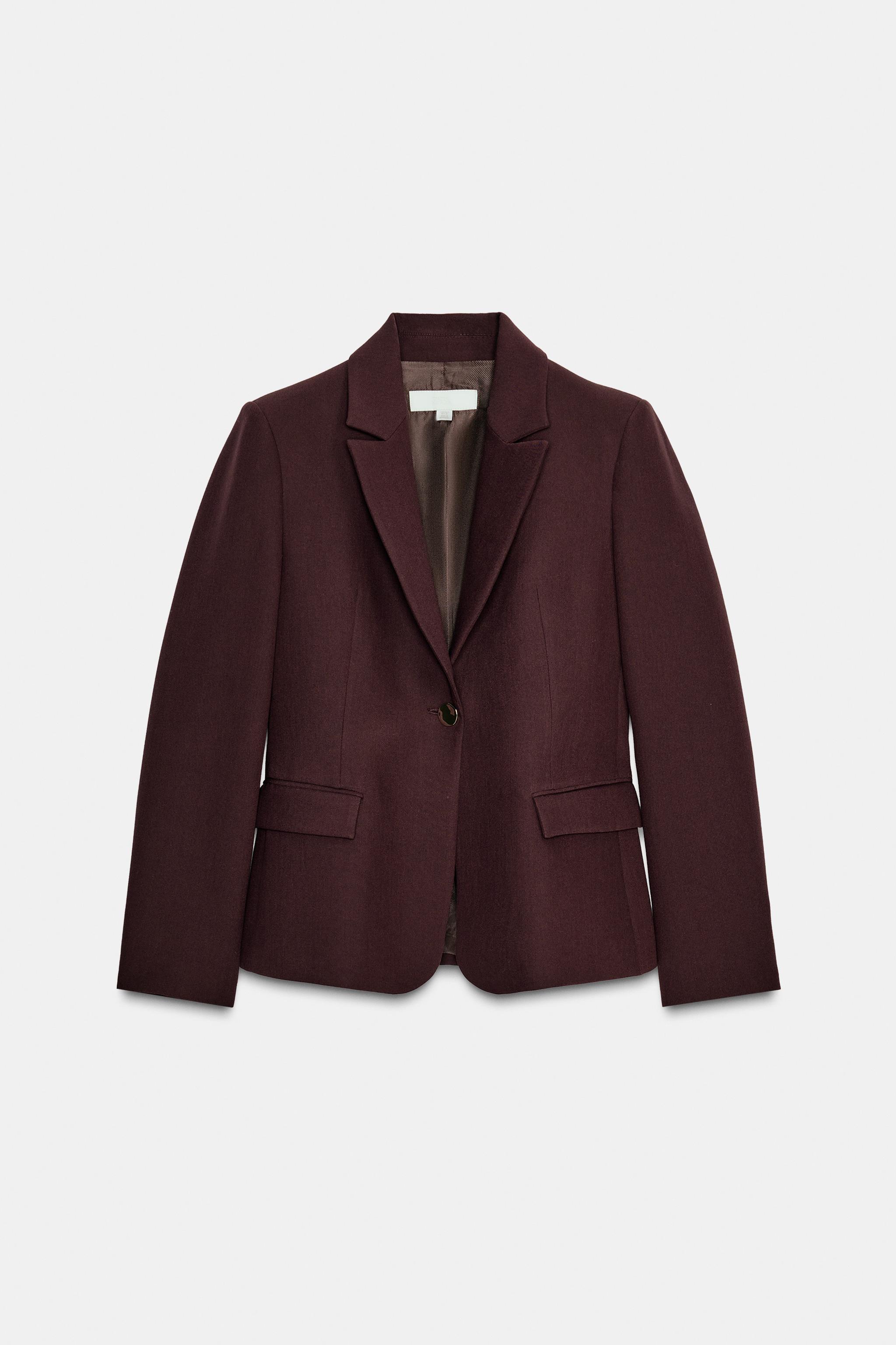 TAILORED BLAZER WITH SHOULDER PADS