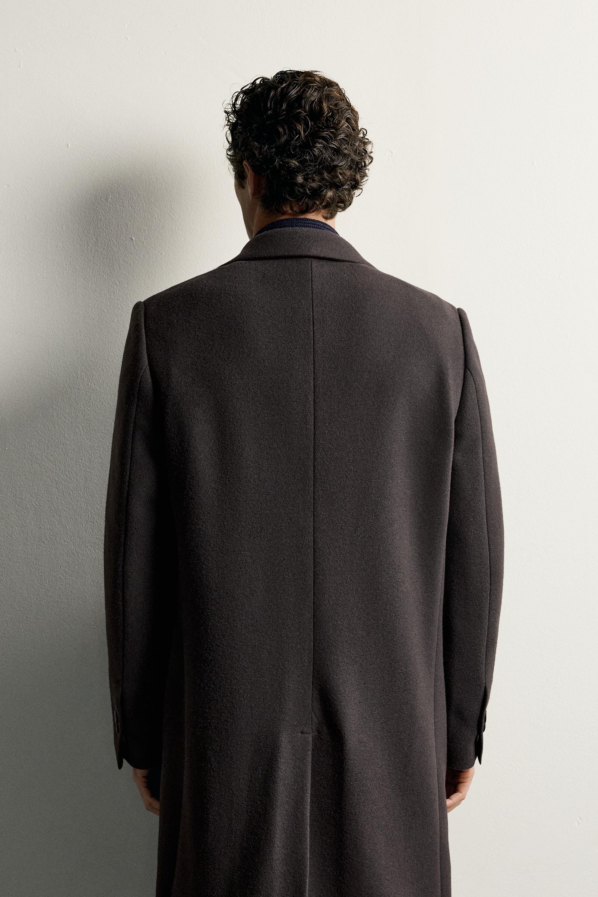 WOOL-BLEND DOUBLE-BREASTED COAT