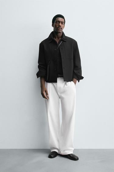 قميص علوي BOXY FIT - أسود by Zara