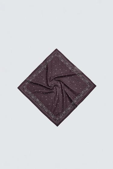 BANDANA ESTAMPADO PAISLEY - Granate de Zara