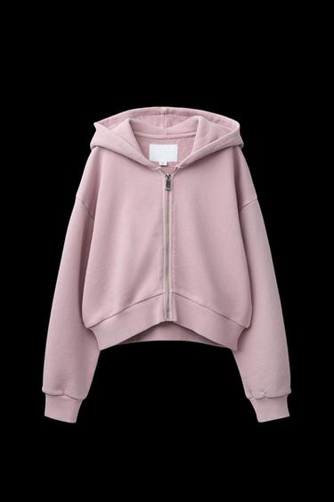 GARMENT DYED HOODIE - Pink by Zara
