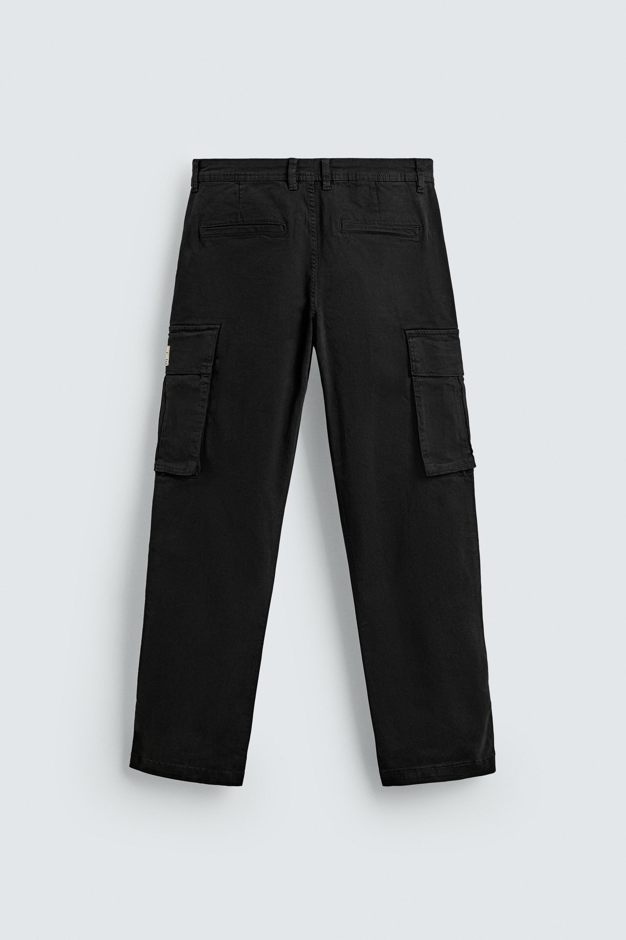 リラックスフィットカーゴパンツ - ブラック | ZARA Japan / 日本