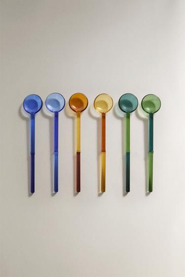 SET DE CUCHARITAS PARA HELADO DE BOROSILICATO (SET DE 6) - Varios de Zara - Imagen 0