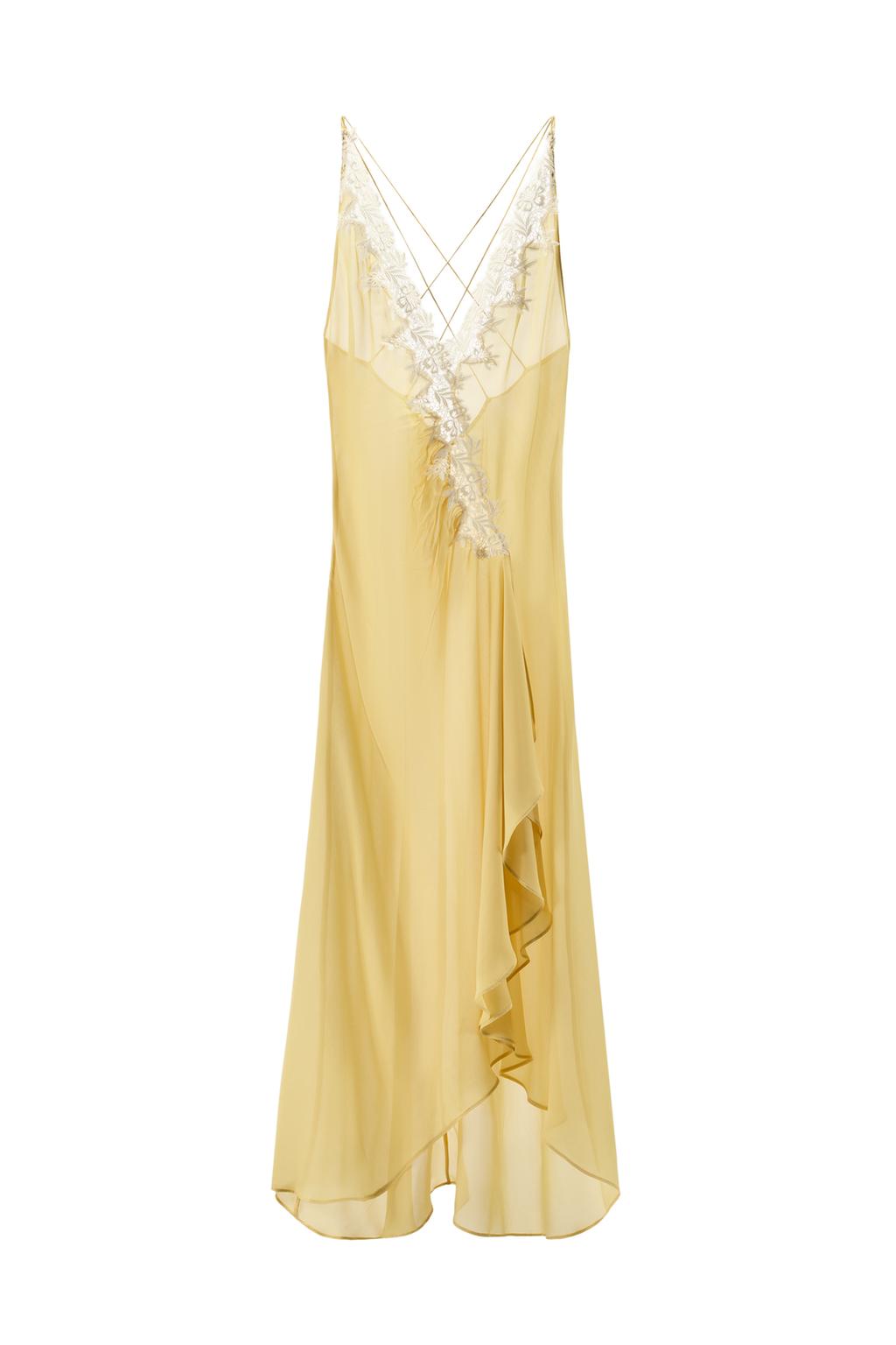 RUFFLED LACE GEORGETTE DRESS - image 3