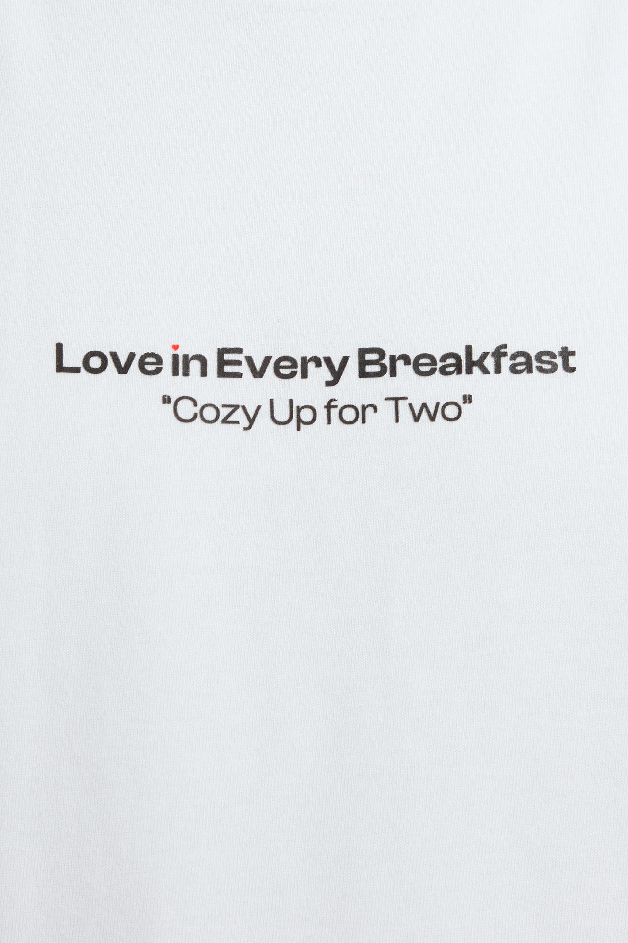 ZARA トーストプリント LIMITED EDITION Tシャツ 5644/414 ウォッシュ加工プリントTシャツ - オフホワイト | ZARA Japan / 日本