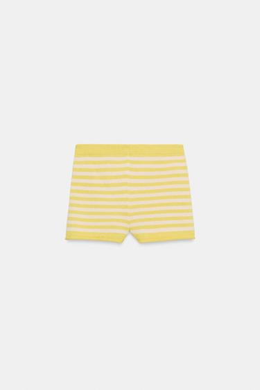 STRIPED KNIT SHORTS - Printed by Zara - Image 8