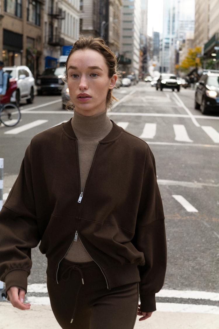 INTERLOCK BOMBER JACKET