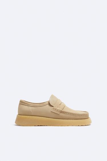 КОЖАНЫЕ ЛОФЕРЫ CLARKS® X ZARA — Бежевый от Zara — изображение 0