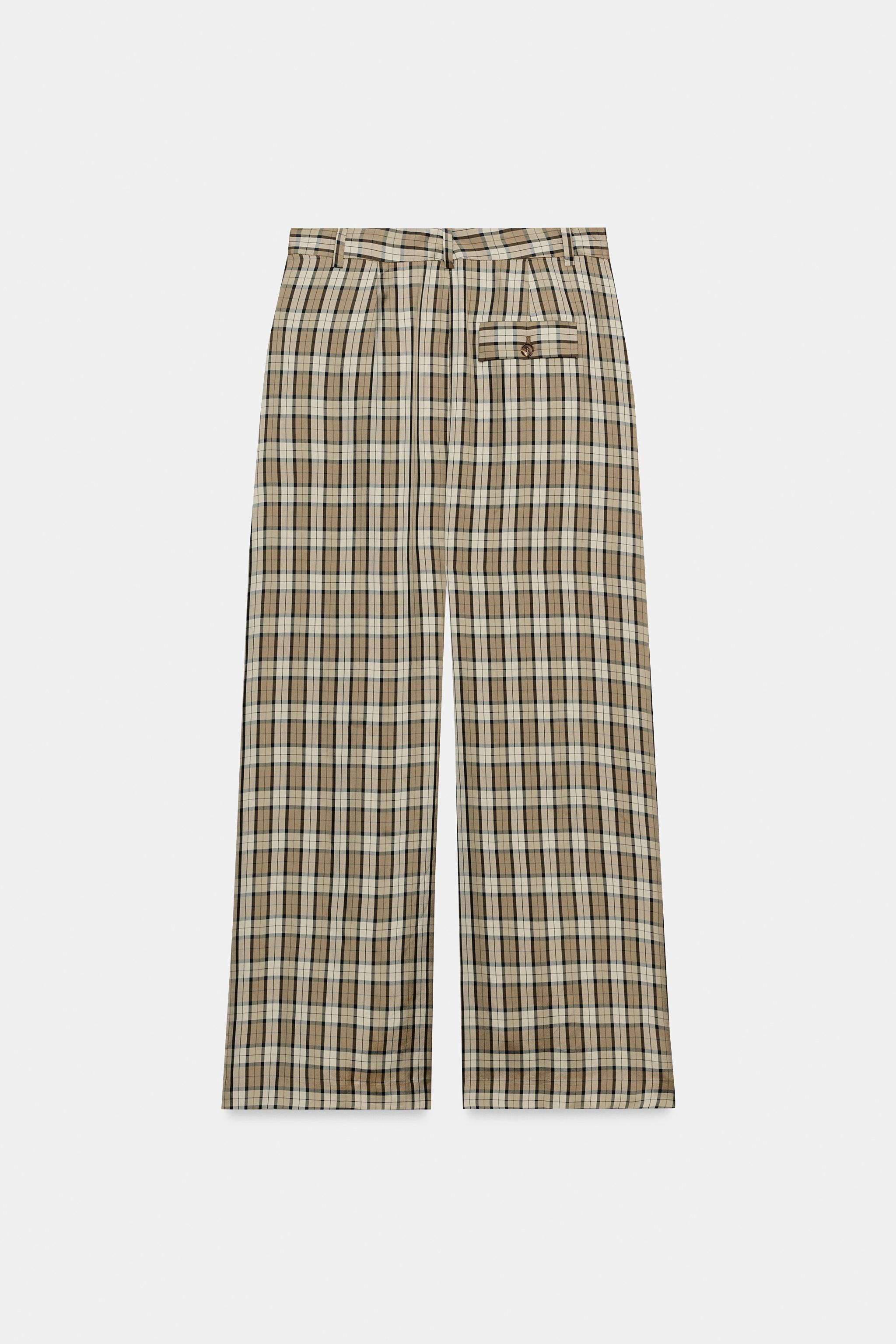 Женские брюки Zara ZW COLLECTION PLAID PANTS — фото 9