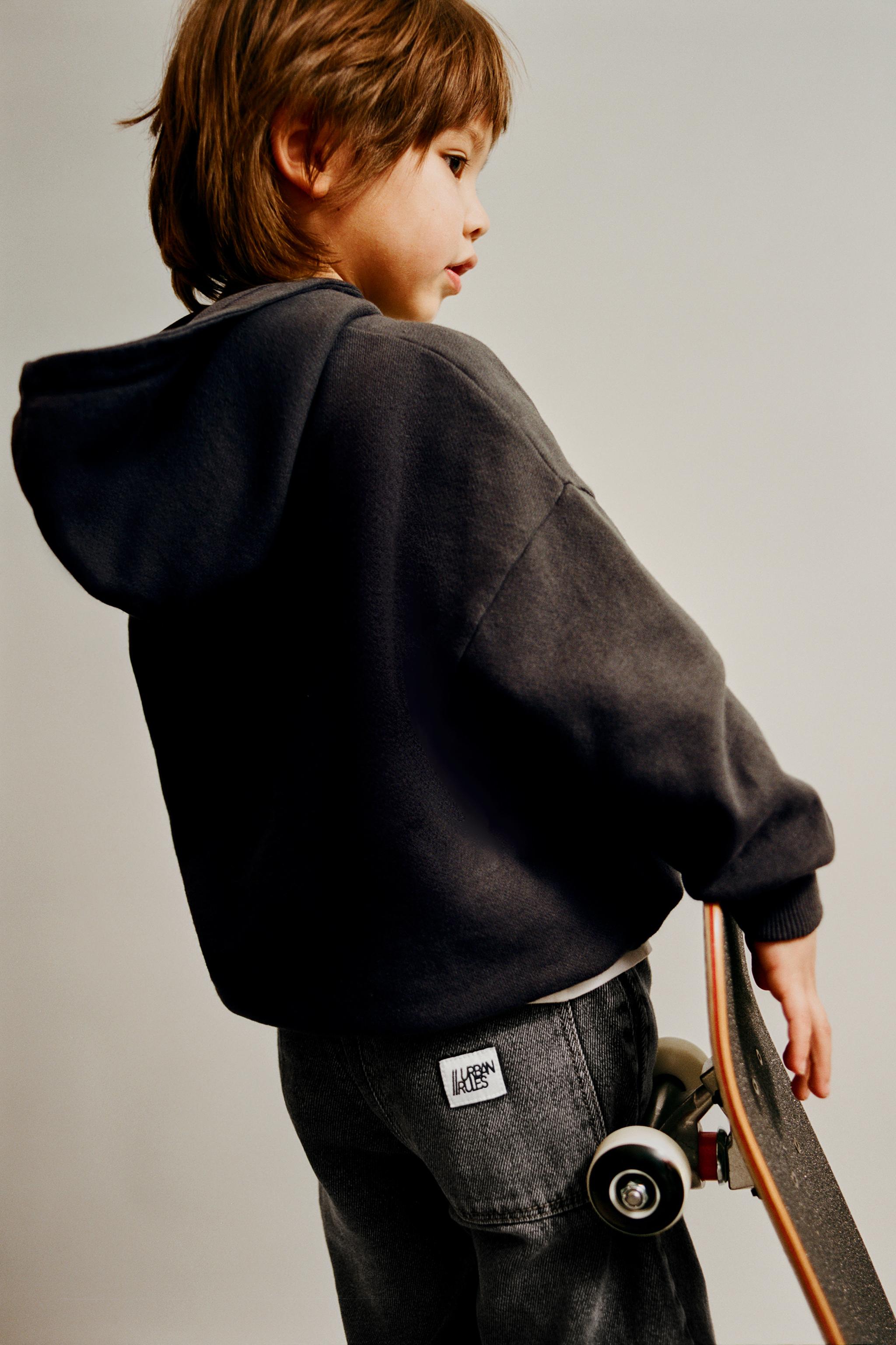 タイガー プリント フーディ - カーボングレー | ZARA Japan / 日本
