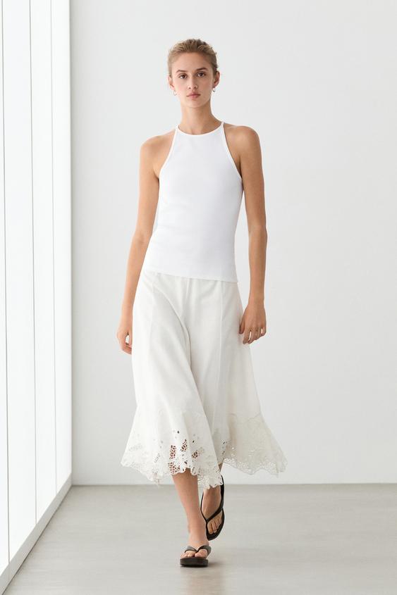 Cotton blend halter top from Zara - $60
