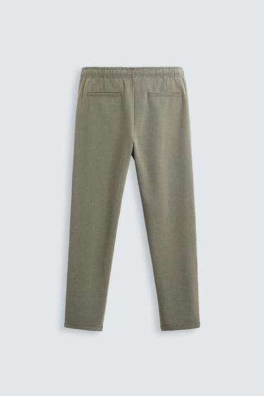 PANTALON AVEC TAILLE STYLE JOGGING CONFORT - Kaki clair de Zara - Image 6