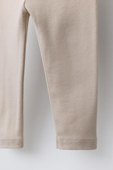 LEGGING BASIQUE ÉTIQUETTE - Beige clair de Zara - Image 3