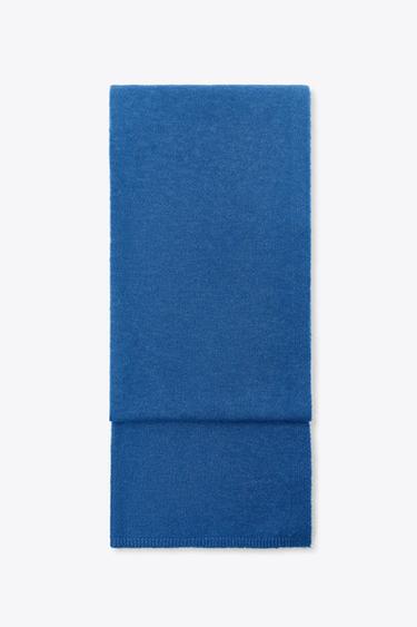 Zara BASIC KNIT SCARF - Bluish