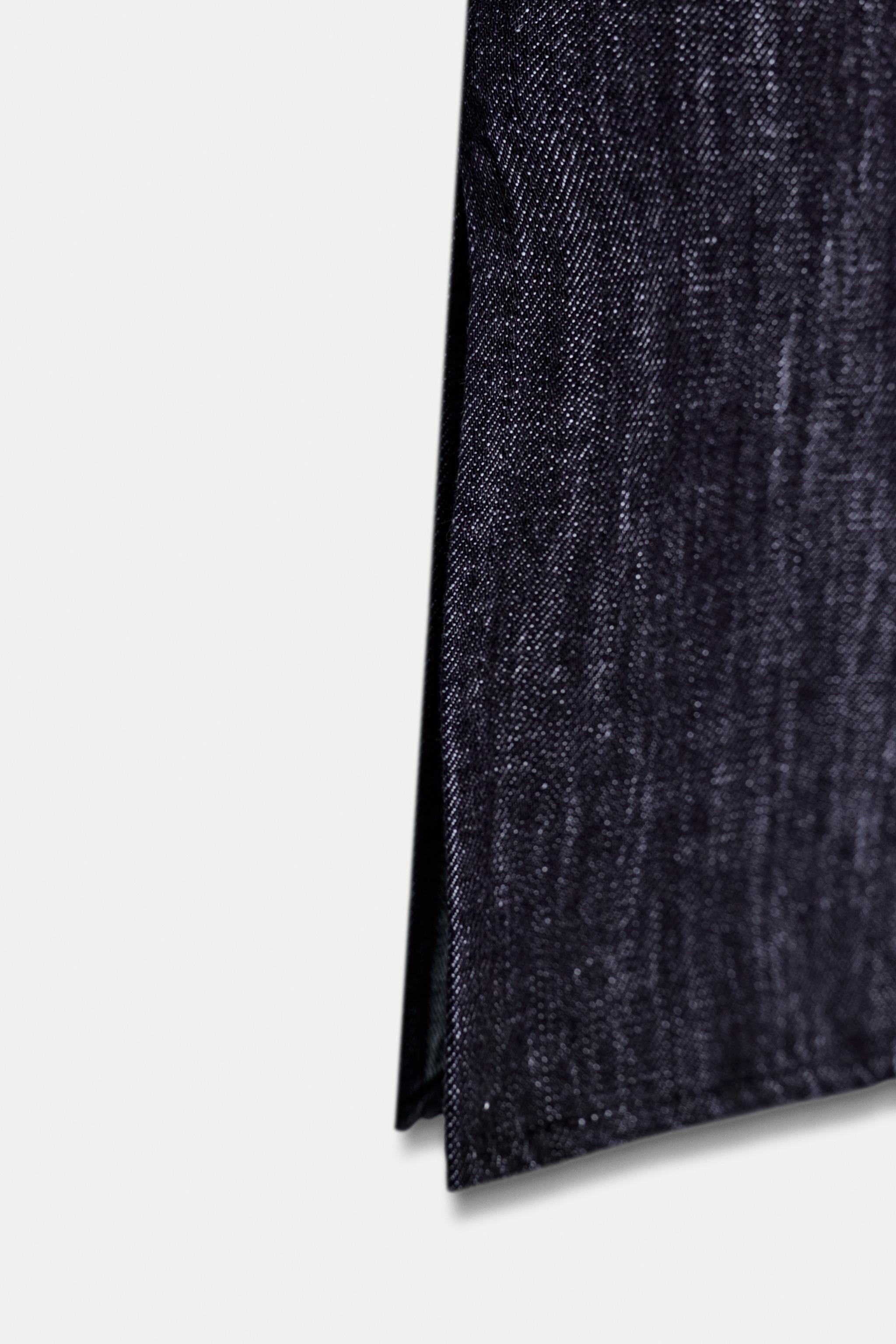 FAUX DENIM BUSTIER TOP - Dark indigo | ZARA United States