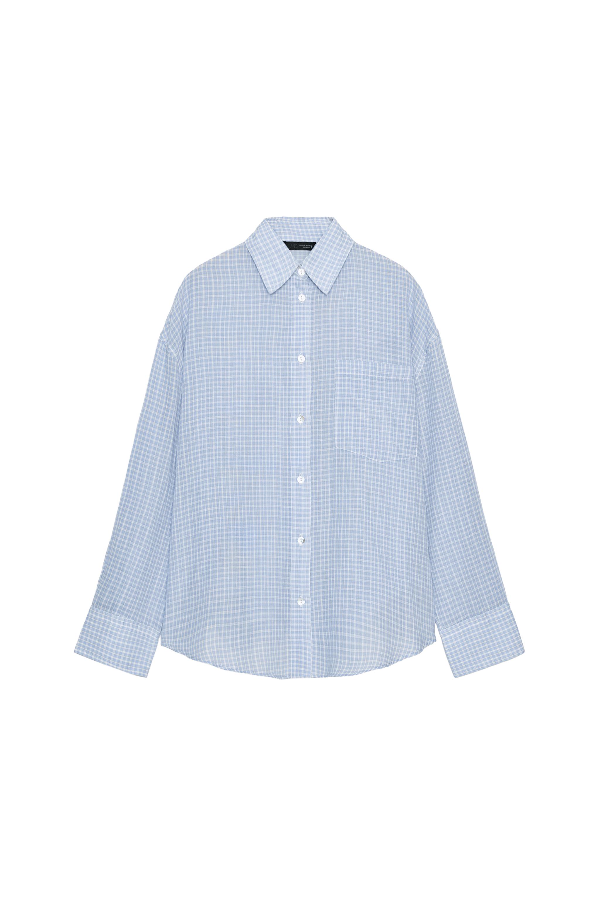 OVERSIZE MÜSLİN CEPLİ GÖMLEK