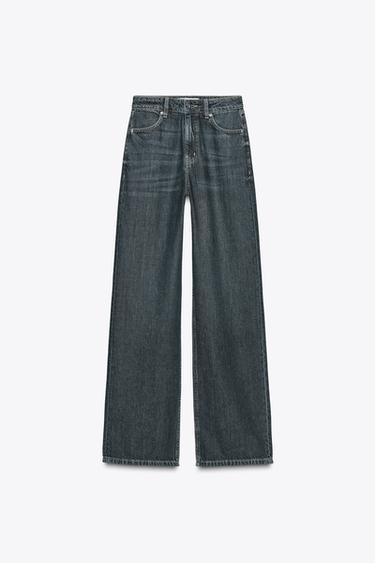 JEANS Z1975 STRAIGHT FIT HIGH-WAIST - Blue / Green by Zara - Image 8