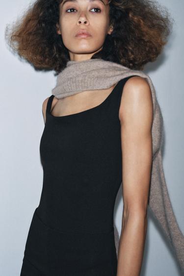 CREPE BODYSUIT - Black by Zara