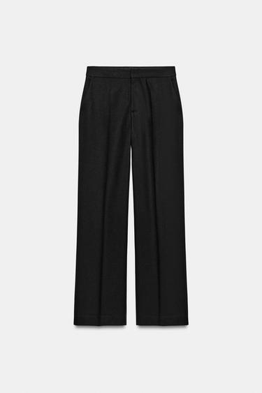 PANTALÓN RECTO - Negro de Zara