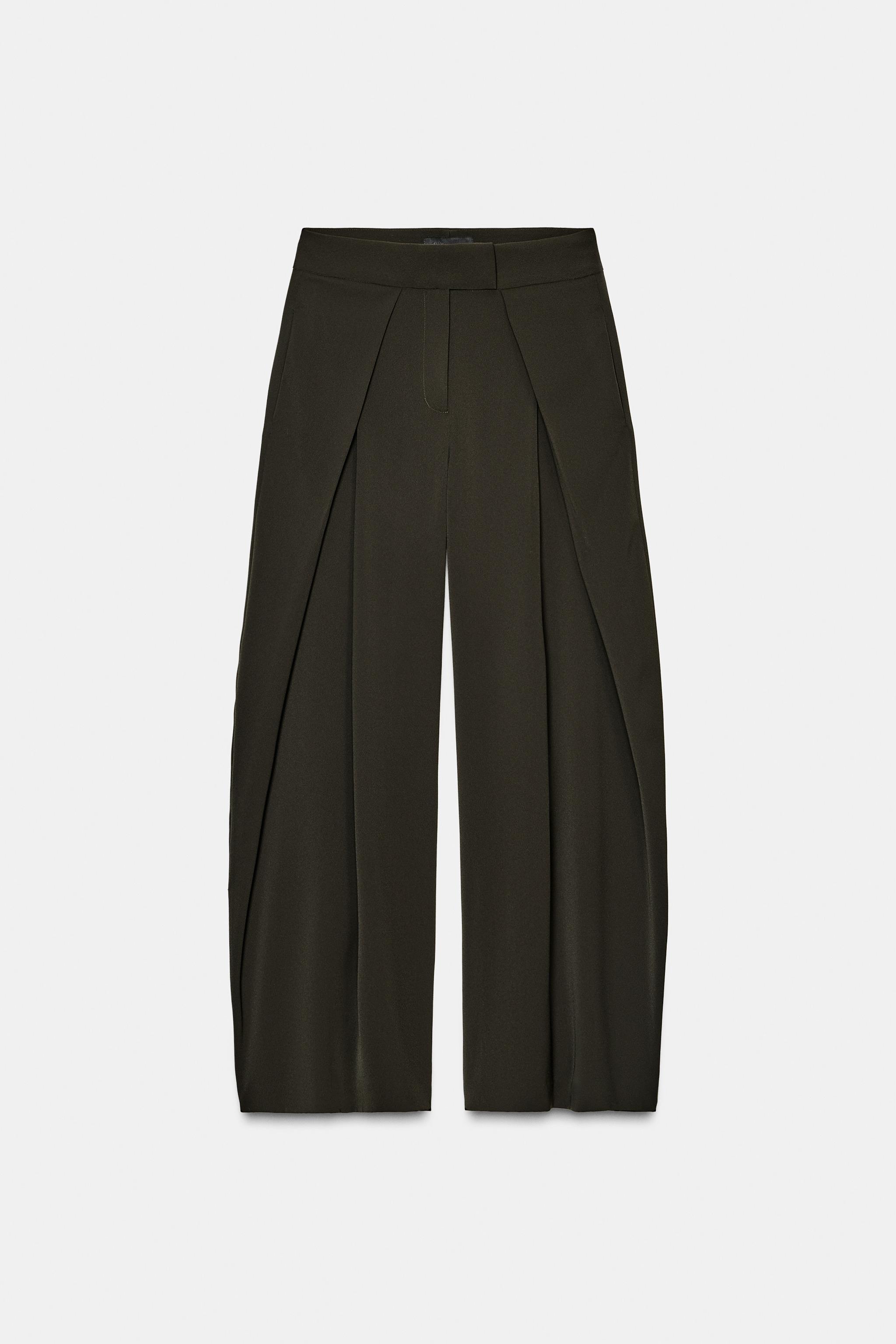 ZW COLLECTION WIDE LEG PANTS - striped | ZARA Canada
