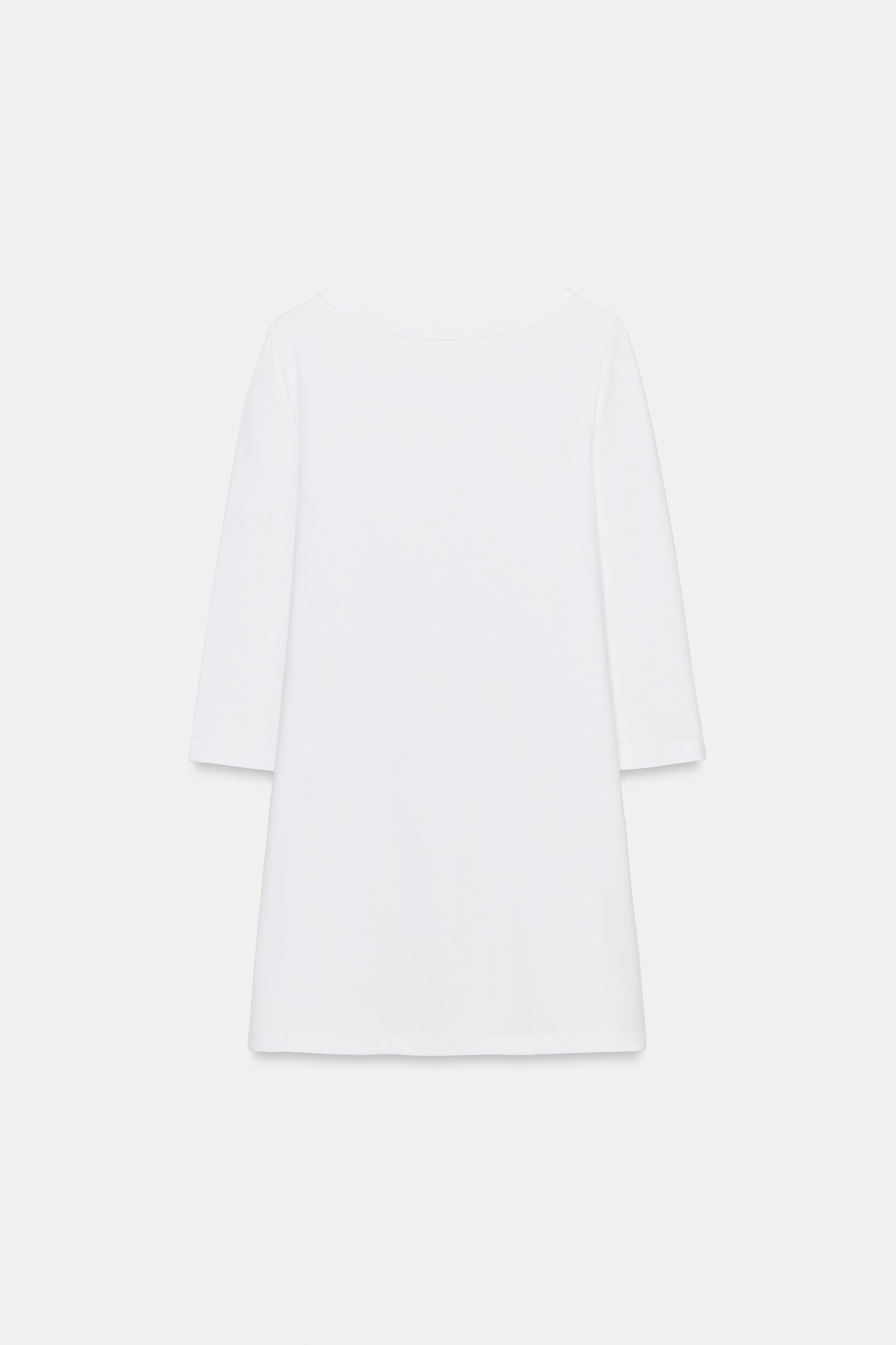 ROBE COURTE COL BATEAU