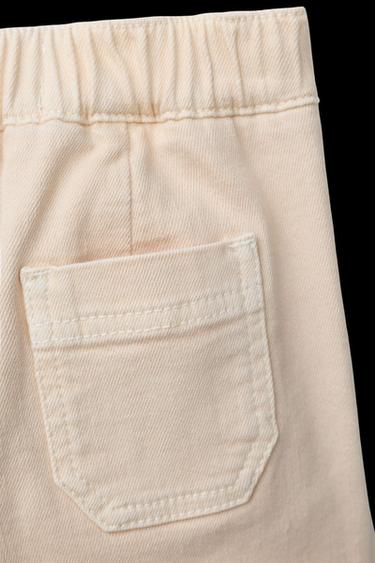 PANTALÓN SARGA MARINE NERVIO - Crudo de Zara