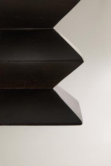 CHANDELIER BOIS PRISME - Marron foncé de Zara - Image 3